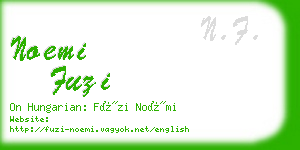 noemi fuzi business card